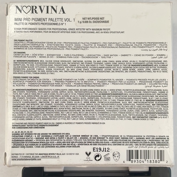 Anastasia NORVINA Mkni Pro Palette Vol.1 BNIB - Picture 8 of 8
